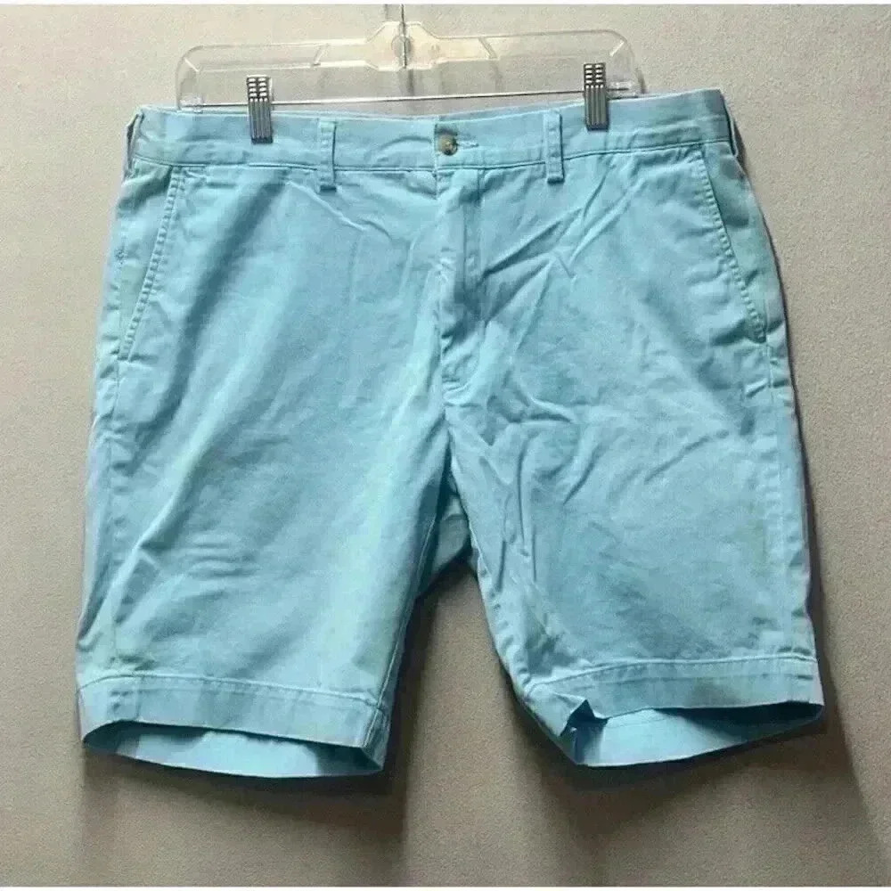 Vintage Polo Ralph Lauren Men's Size 36 Blue Chino Cotton Casual‎ Y2K Shorts